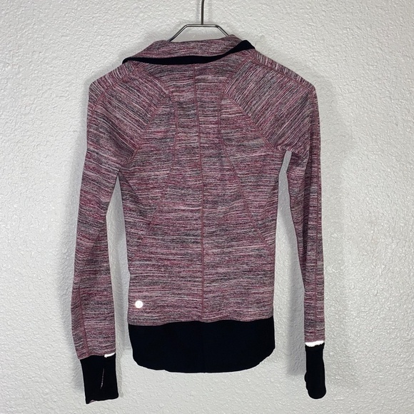 lululemon | Runderful 1/2 Zip Space Dye Camo Berry SZ 2 - Picture 4 of 5